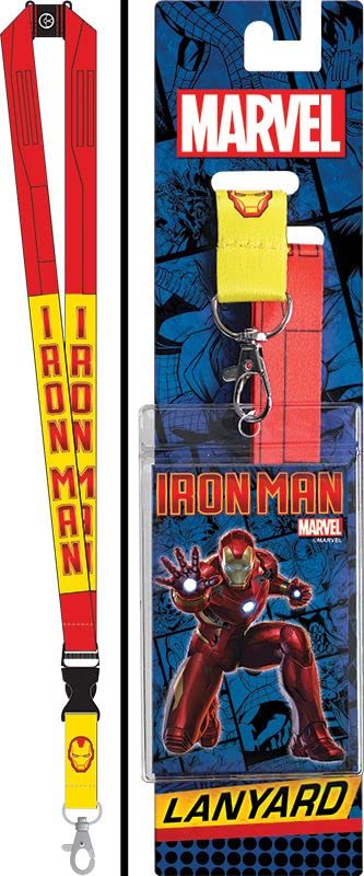 Marvel Comics Iron Man Lanyard ID Badge Holder - Official Avengers