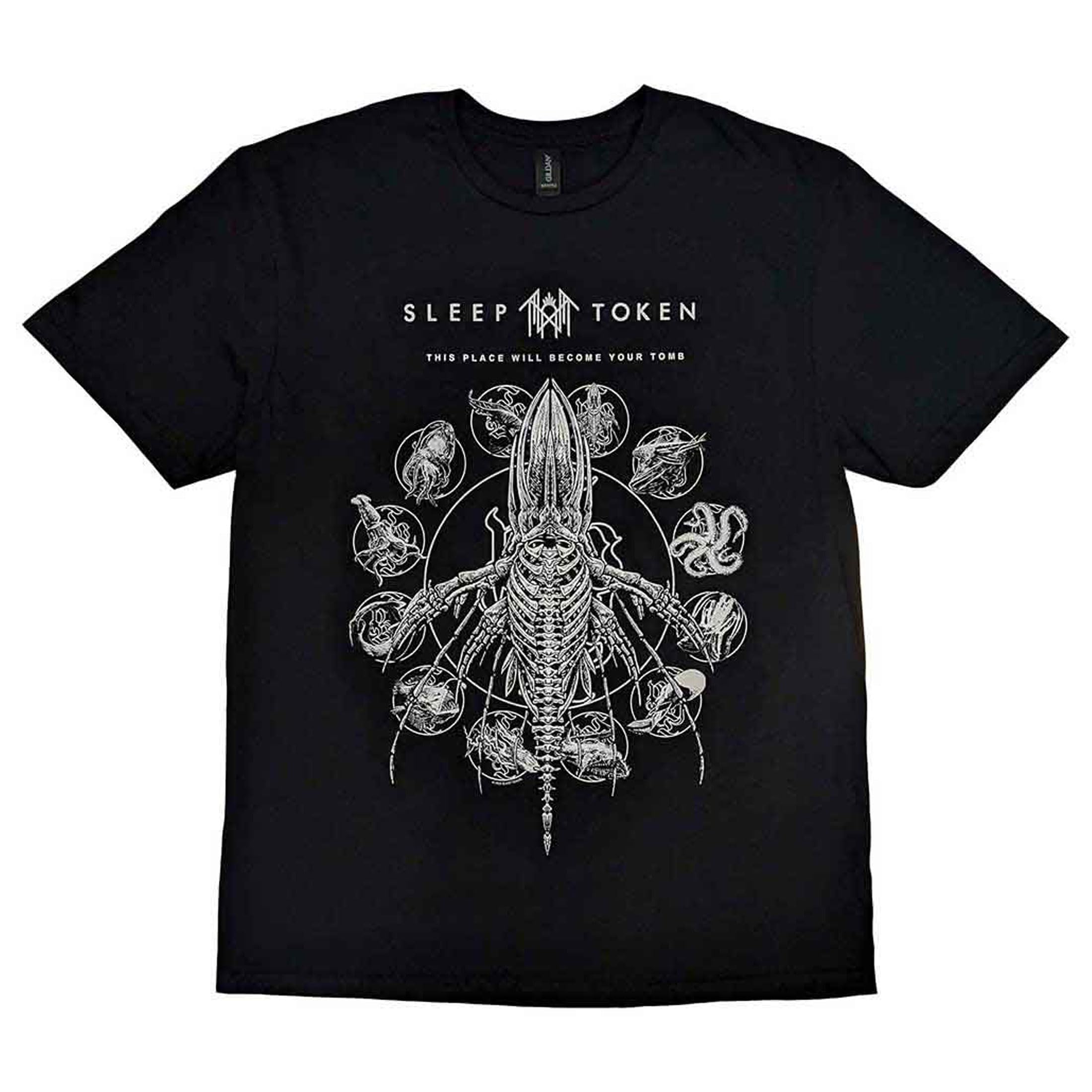 Men's Sleep Token T-Shirt  Tomb Whale Slim Fit Black