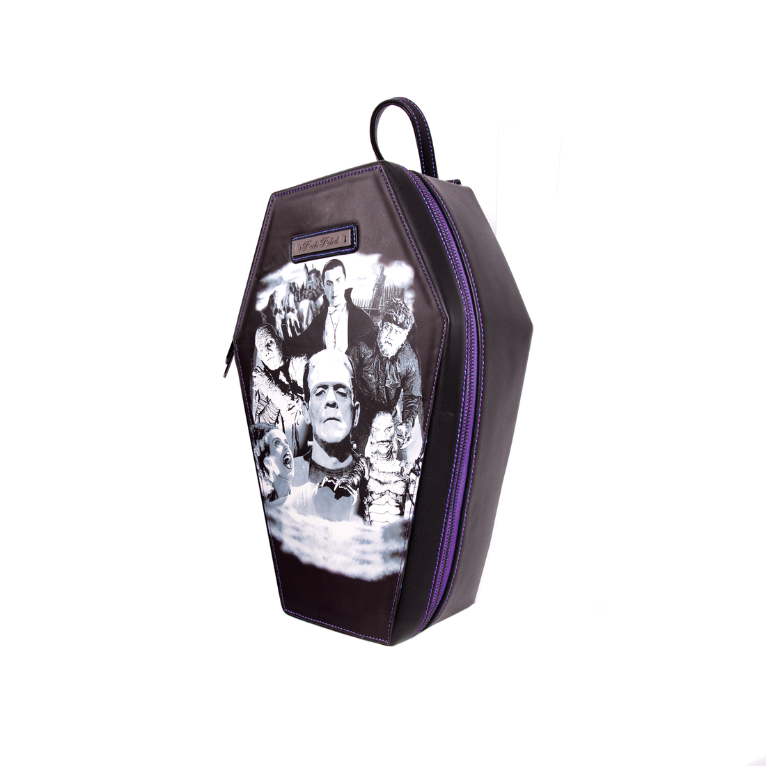 Rock Rebel Monsters Collage Coffin Backpack