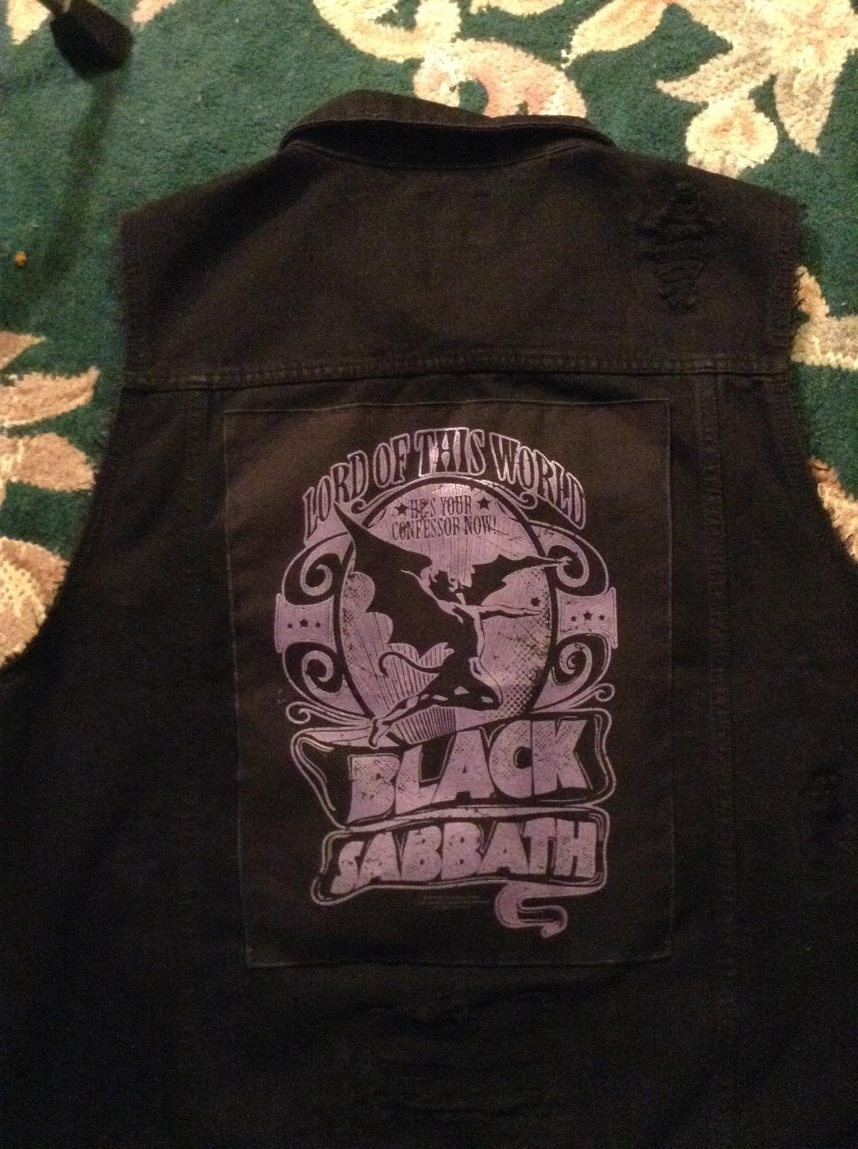 Black Sabbath Lord of This World Back Patch 14" XL Sew On