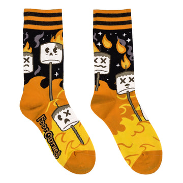 S'morbid Crew Socks  with Toasty Marshmallows