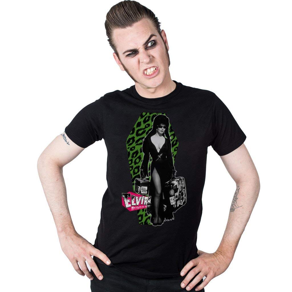 Elvira Leo Luggage Men's T-Shirt Black Movie Tee