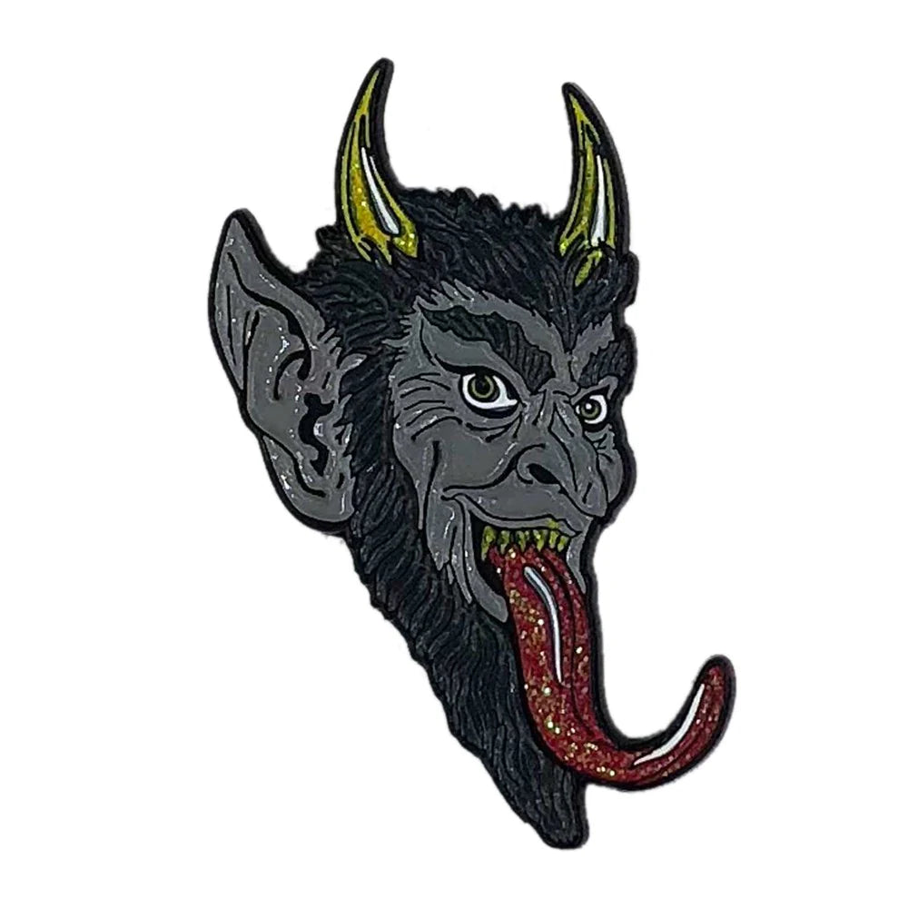Krampus Enamel Pin - Christmas Accessory For Your Hat, Lapel, Backpack, Lanyard