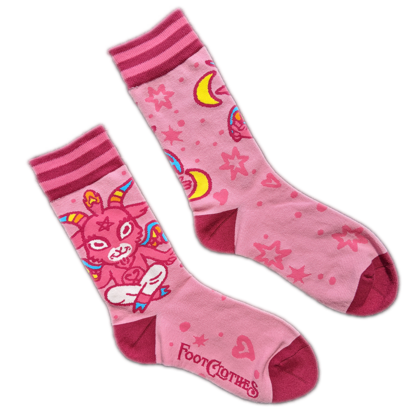 Cute Baphomet Socks Pastel Goth Kawaii