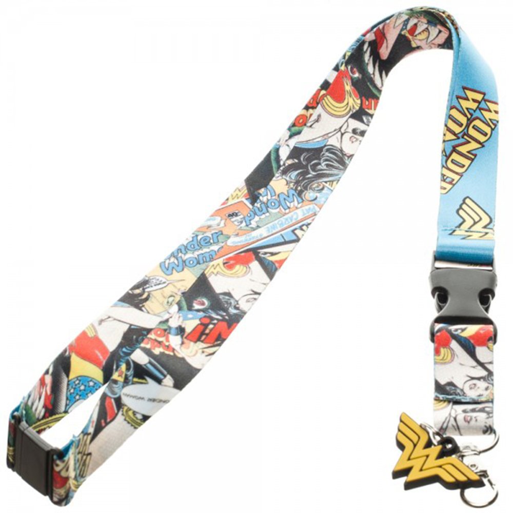 DC Wonder Woman Lanyard - Official Reversible Breakaway ID Badge Holder