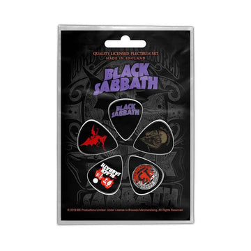 Black Sabbath Set of 5 Guitar Picks - Official Band Plectrum