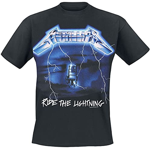 Metallica Ride The Lightning Tracks (2-Sided)  Official Band T-Shirt Black Tee