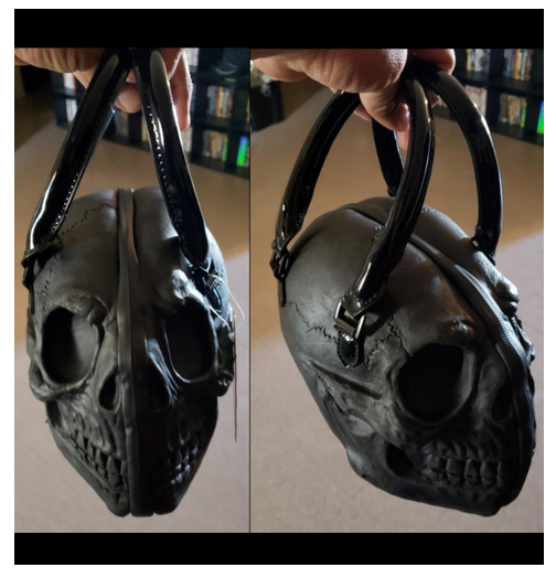 🖤 Gothic Elegance: Kreepsville 3D Skull Handbag - Hauntingly Chic! 🕷️