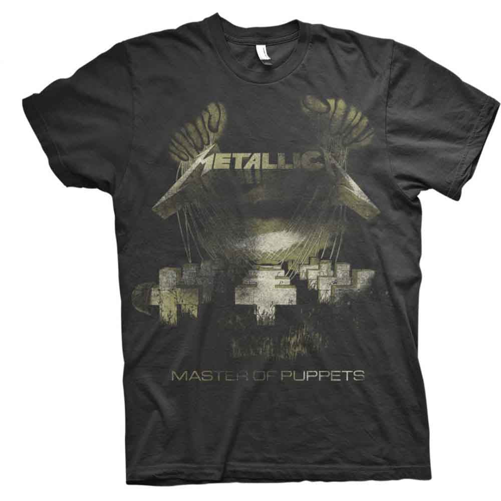 Metallica Master of Puppets Distressed Men's T-Shirt Official Black Tee