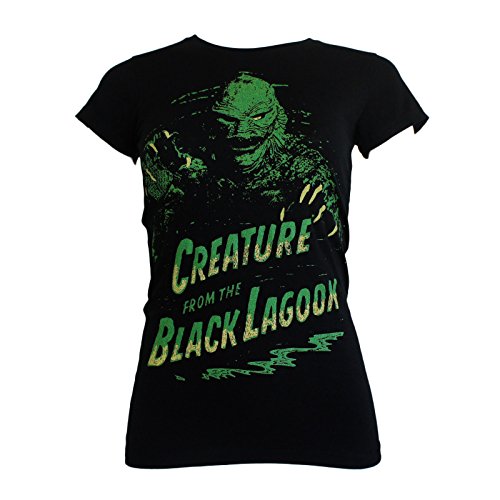 Rock Rebel Creature from The Black Lagoon Juniors Green Creature T-Shirt