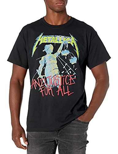 Metallica Men's And Justice for All  Hammer of Justice T-Shirt Two-Sided Print