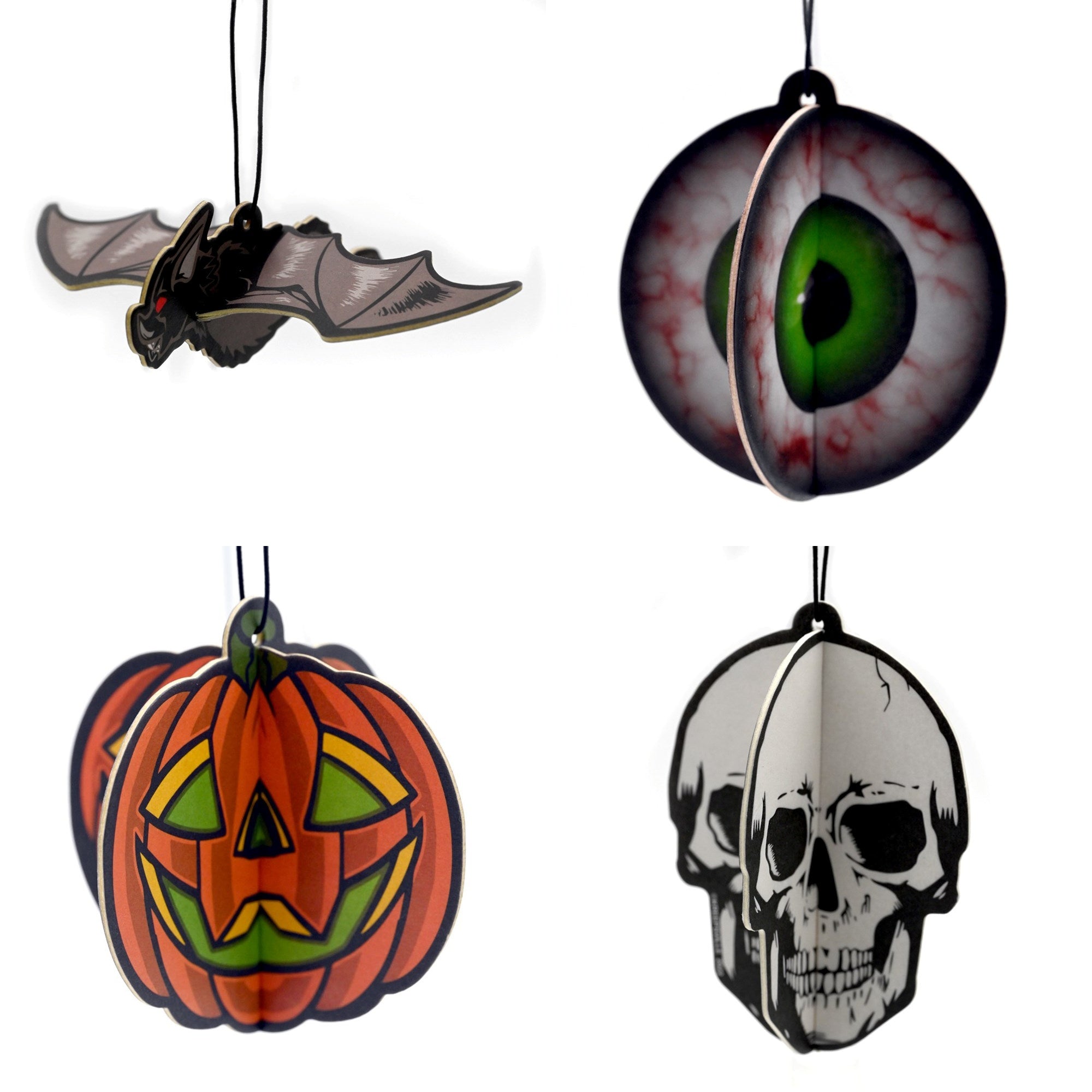 Your Choice: 3D Hanging Horror Car Air Freshener Spooky Scents