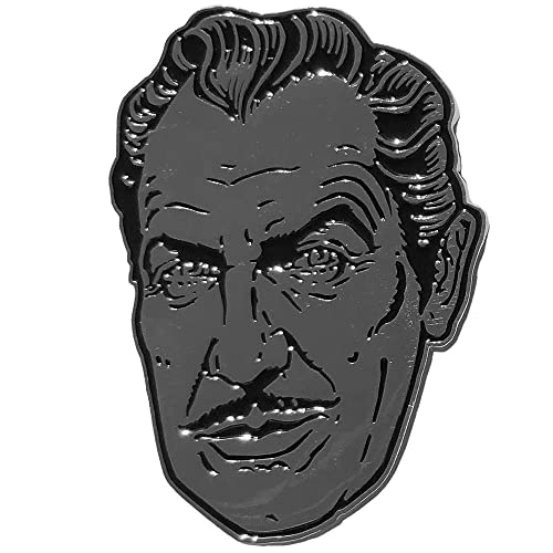 Vincent Price XL Silver Suave Pin