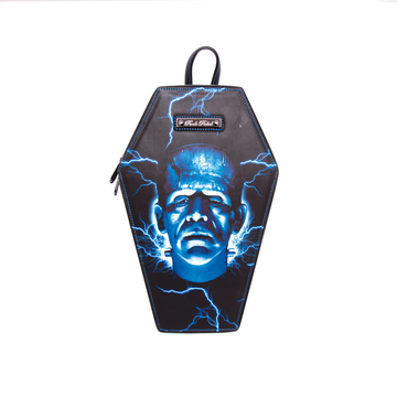 Rock Rebel Frankenstein Coffin Backpack - Official Monster Movie Bag