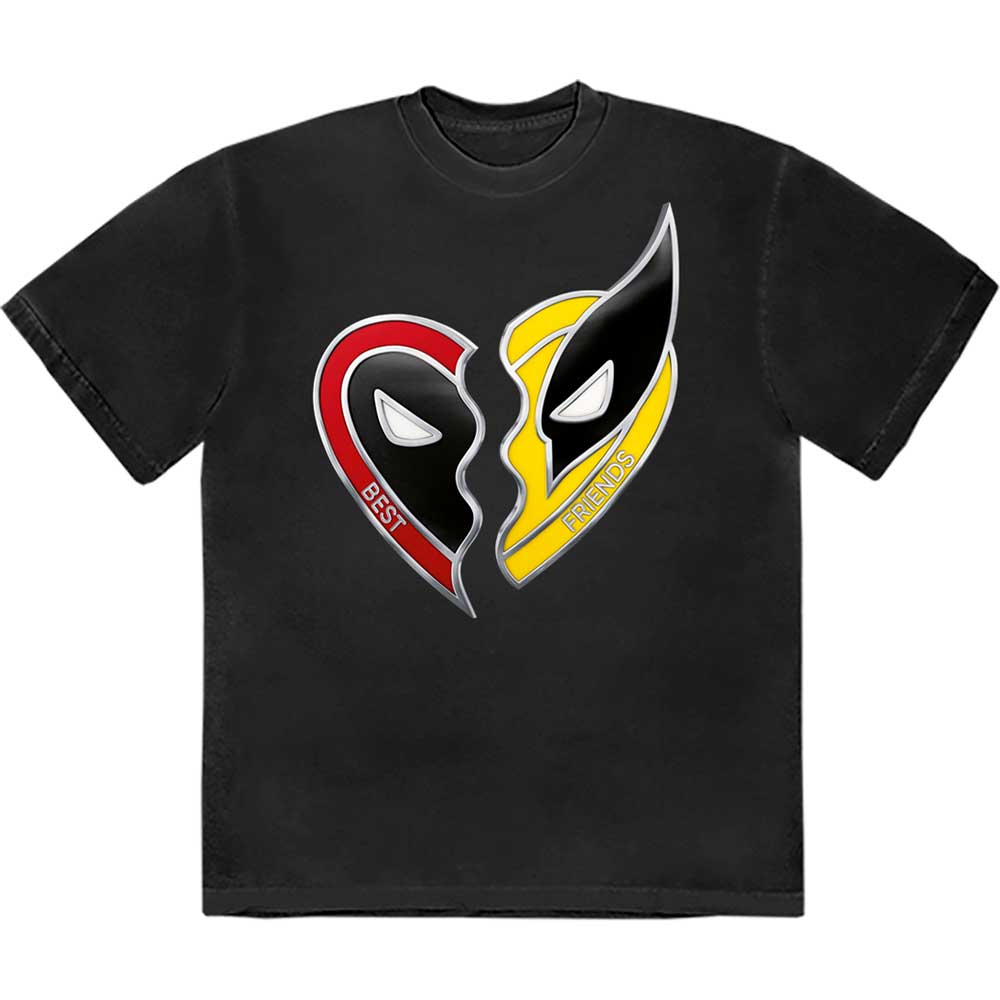 Deadpool and Wolverine Best Friends Charm T-Shirt - Official Marvel Movie Tee