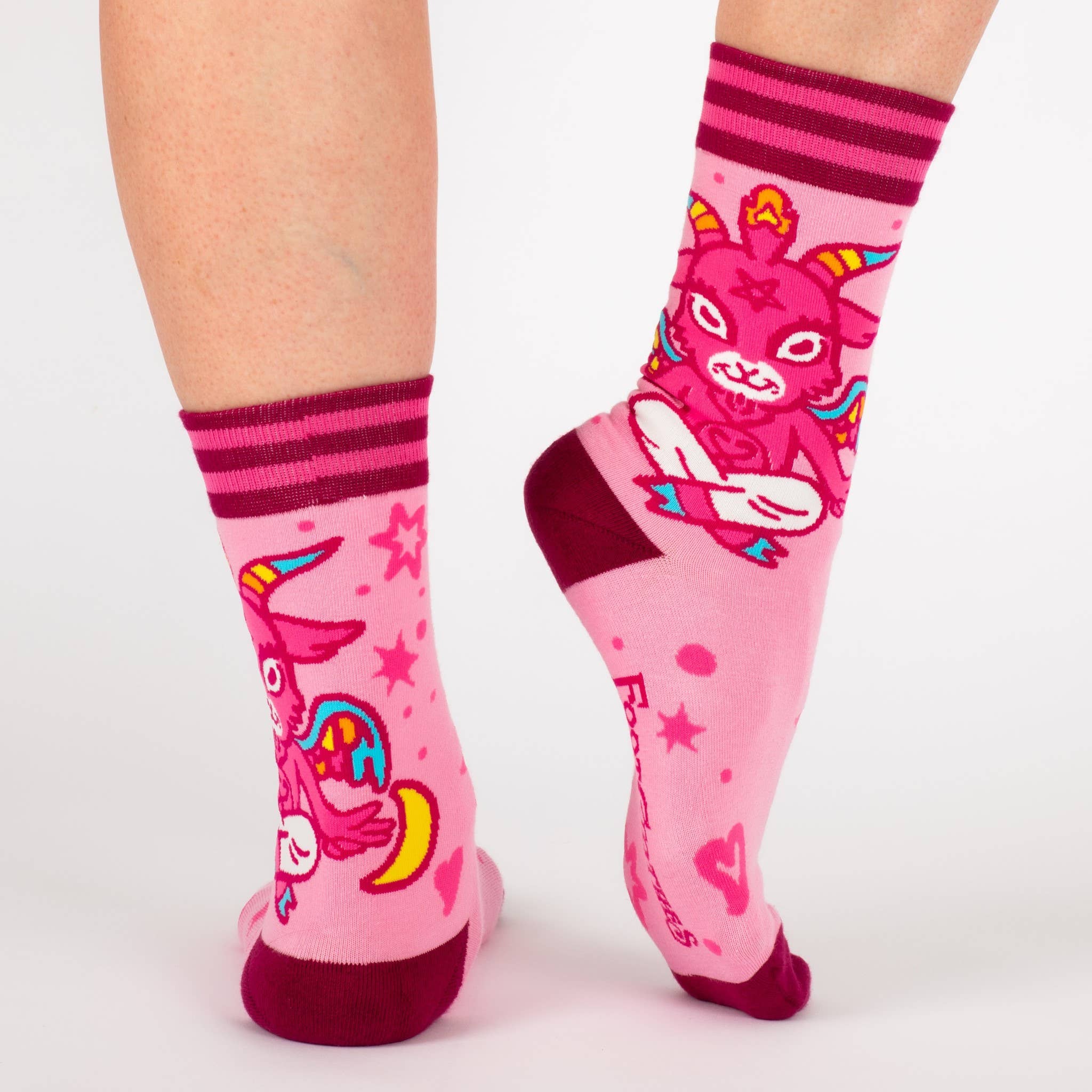 Cute Baphomet Socks Pastel Goth Kawaii