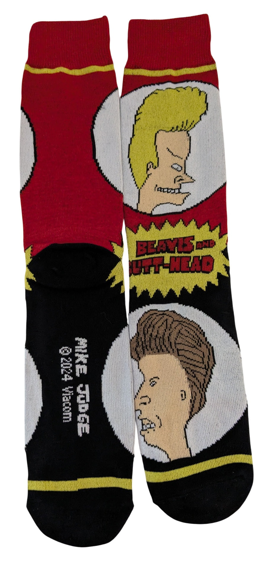 Beavis and Butthead 6-Pair Pack of Men's Crew Socks 6-12