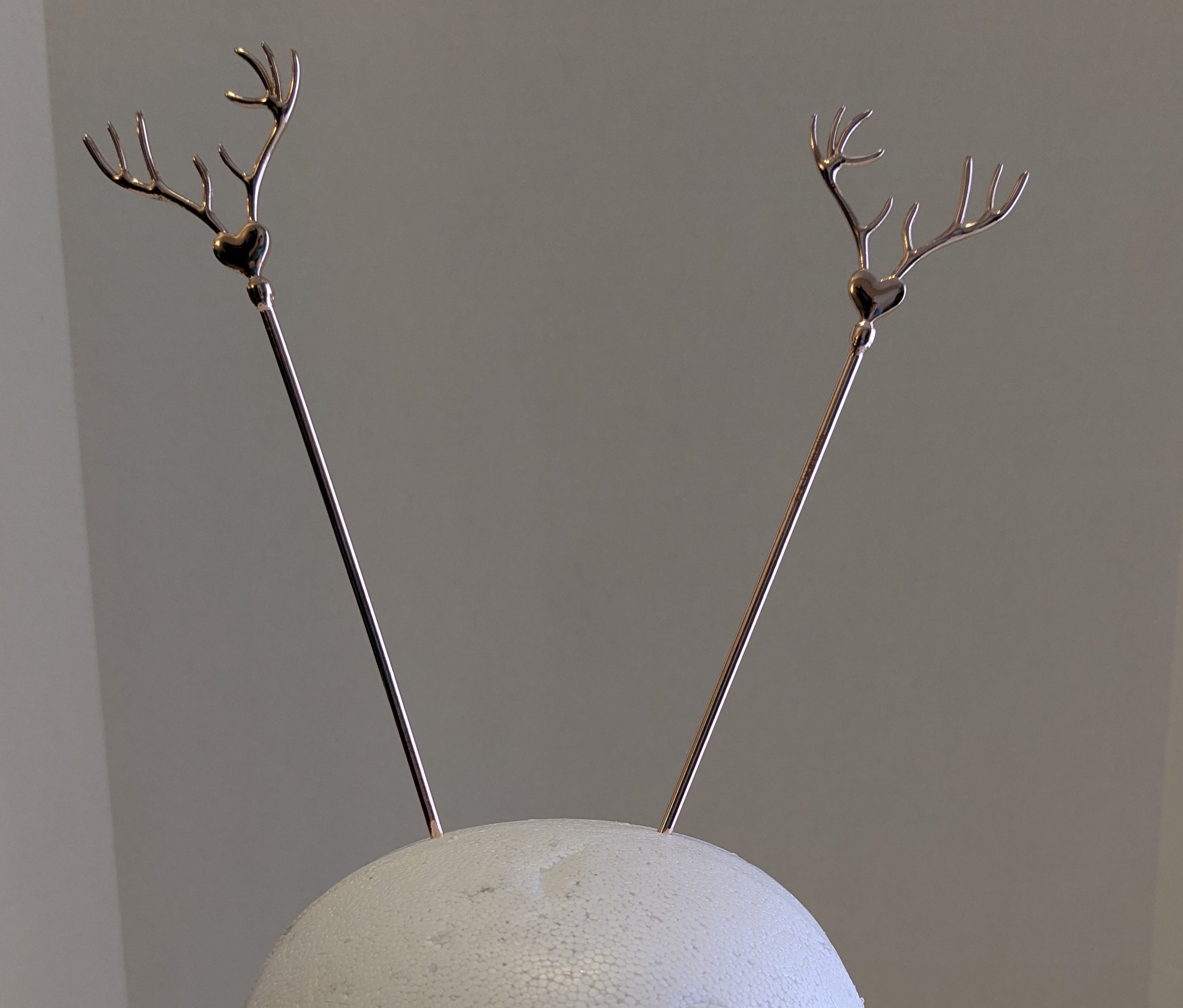 Harry Potter Patronus Stag Antler Hair Sticks Set of 2 Rose Gold