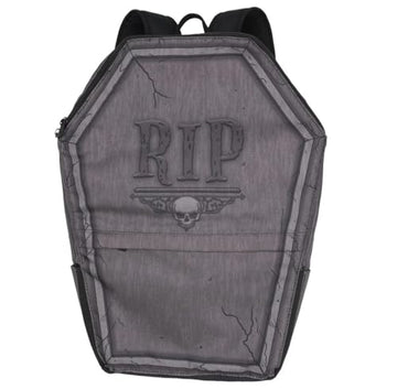 Tombstone Coffin RIP Gothic Zippered Backpack by Kreepsville 666