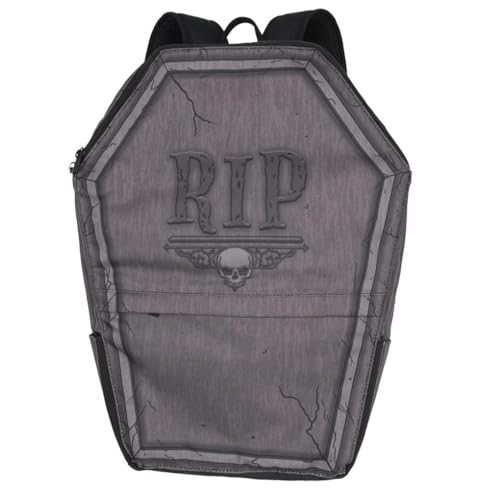 Tombstone Coffin RIP Gothic Zippered Backpack by Kreepsville 666