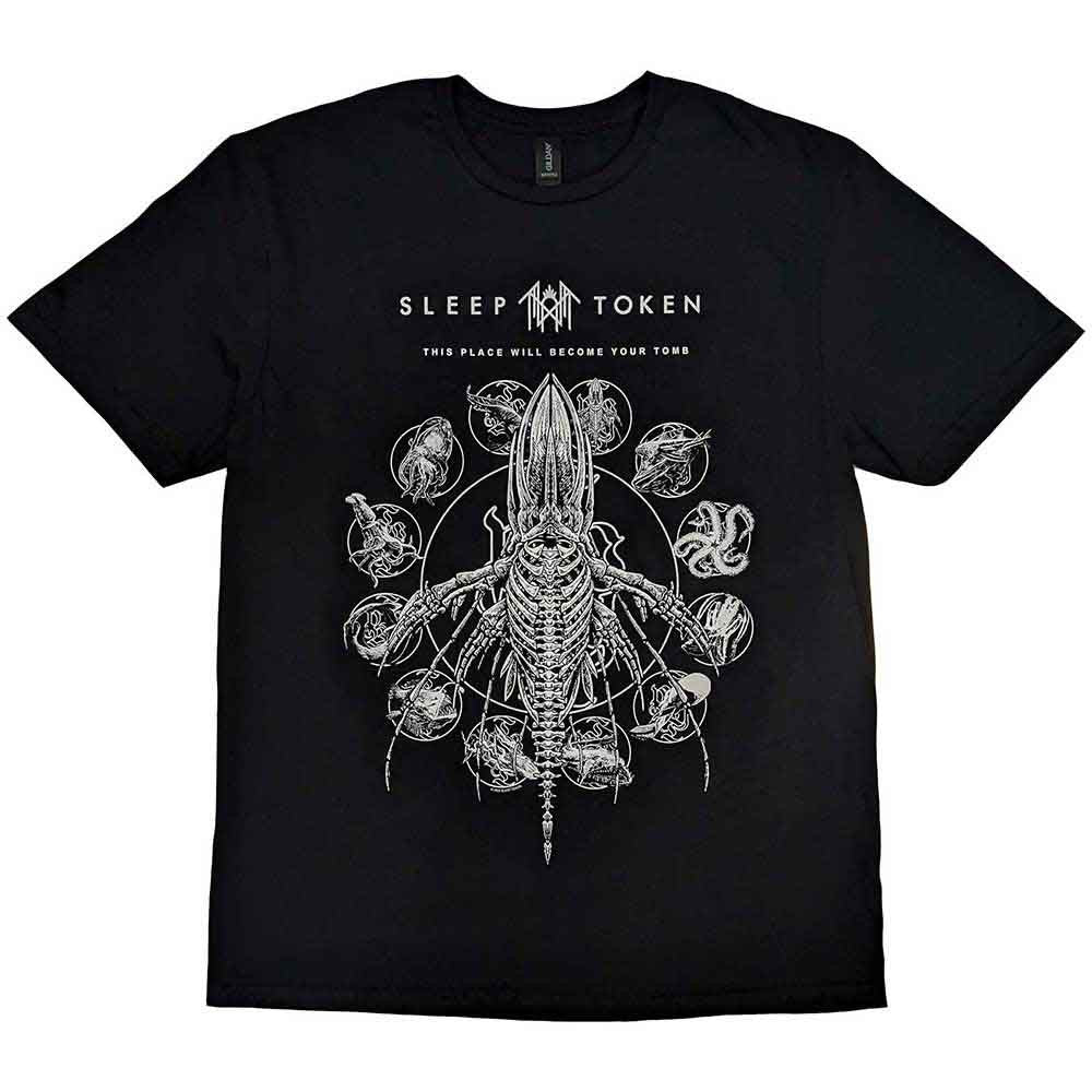 Men's Sleep Token T-Shirt  Tomb Whale Slim Fit Black