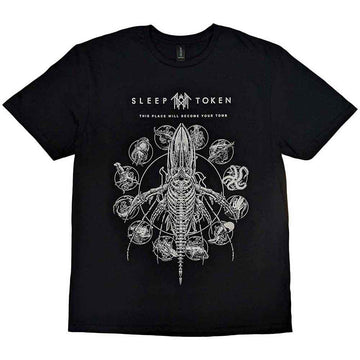 Men's Sleep Token T-Shirt  Tomb Whale Slim Fit Black