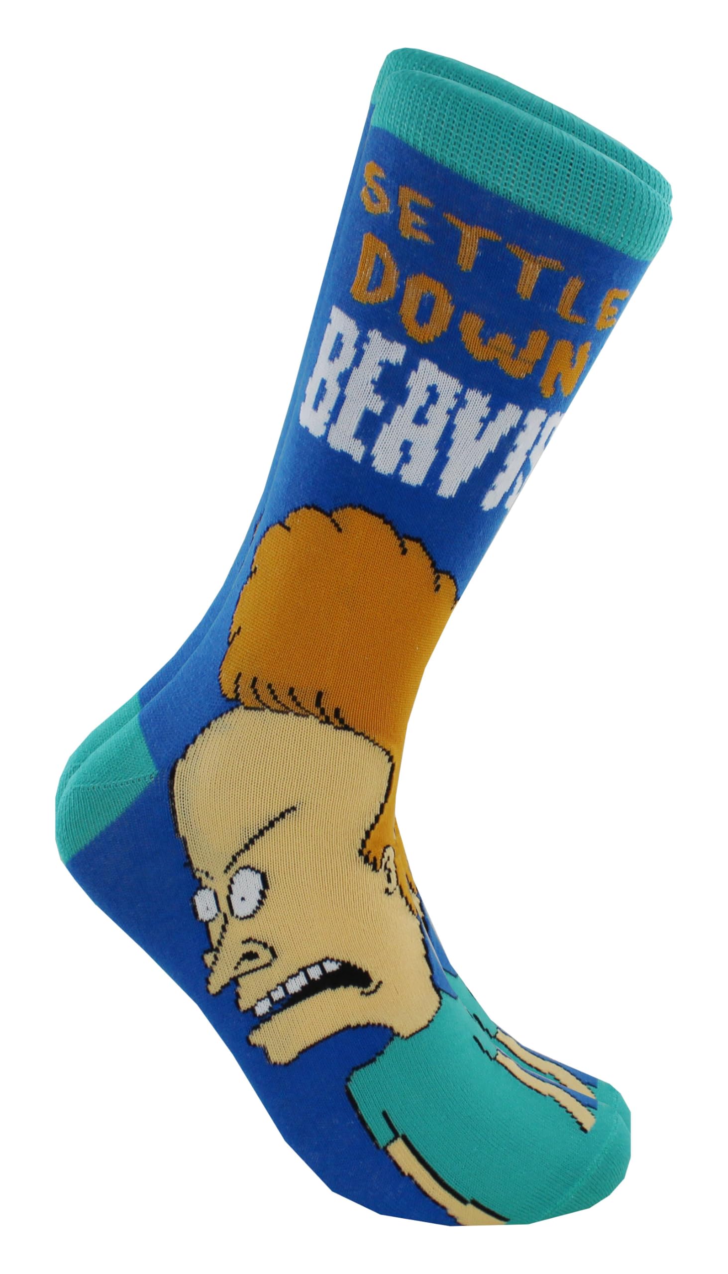 Hyp Beavis and Butt-Head Adult Casual Crew Socks, 6-Pack, Size 6-12