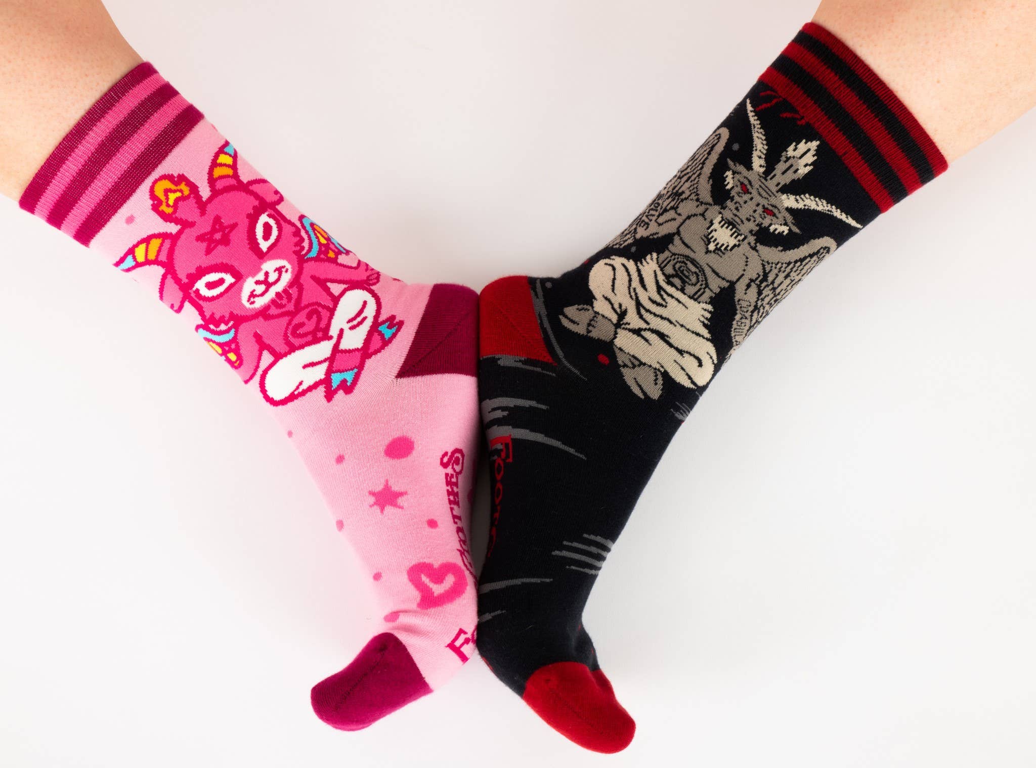 Cute Baphomet Socks Pastel Goth Kawaii