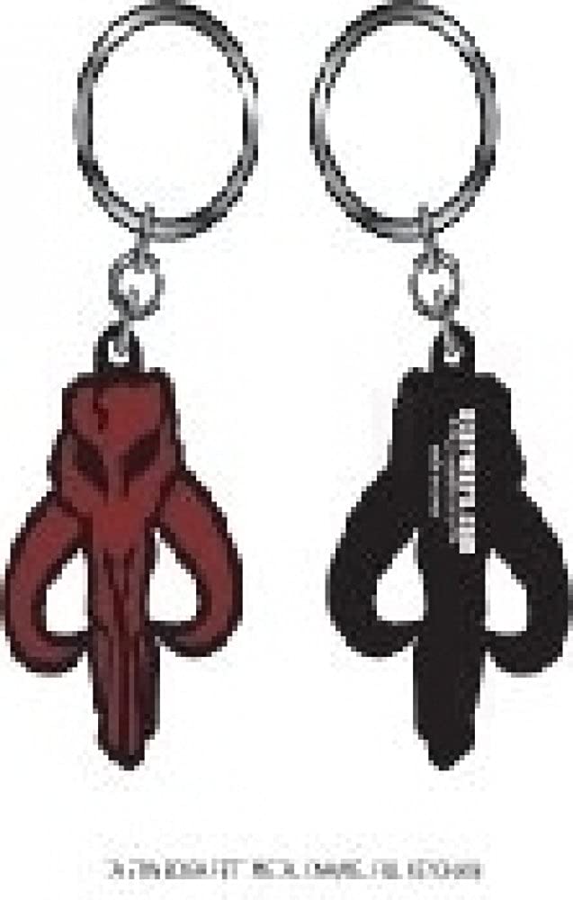 Star Wars Boba Fett Mandalorian Mythosaur Skull Metal Keychain