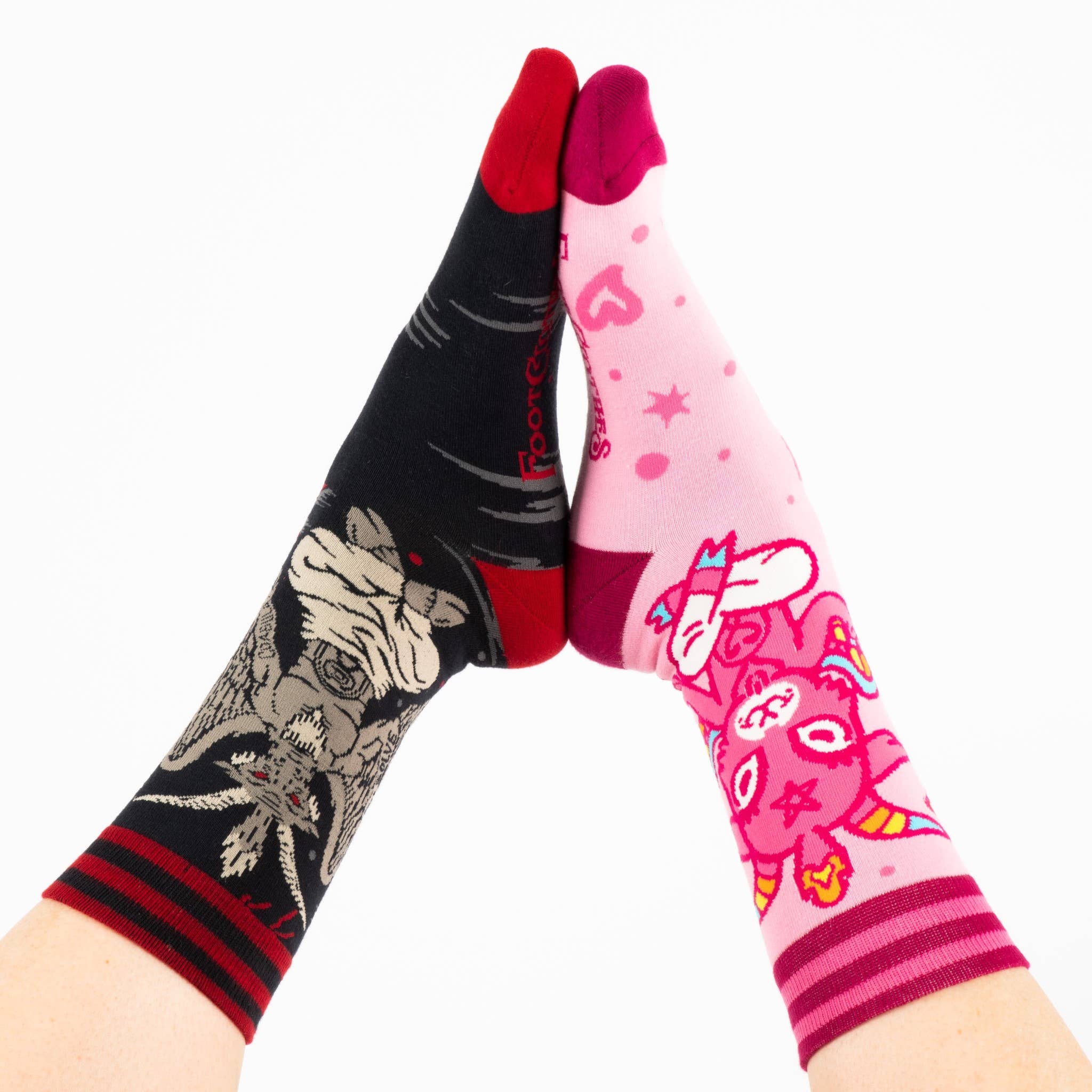 Cute Baphomet Socks Pastel Goth Kawaii