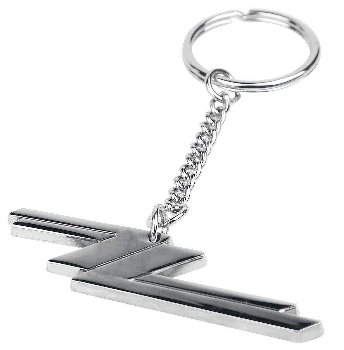 Official ZZ Top Keychain: Twin Z's Classic Rock Band Logo Key Ring