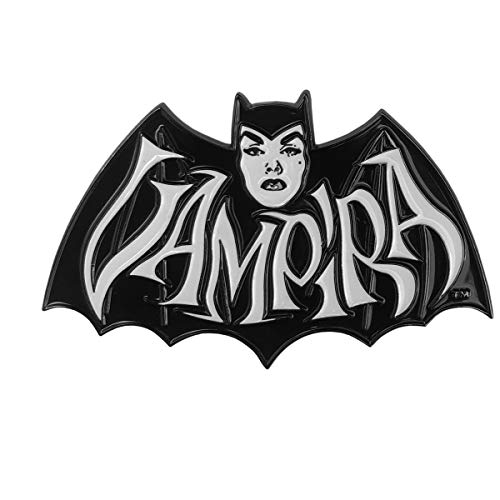 Vampira XL Retro Bat White Glow in the Dark Enamel Pin