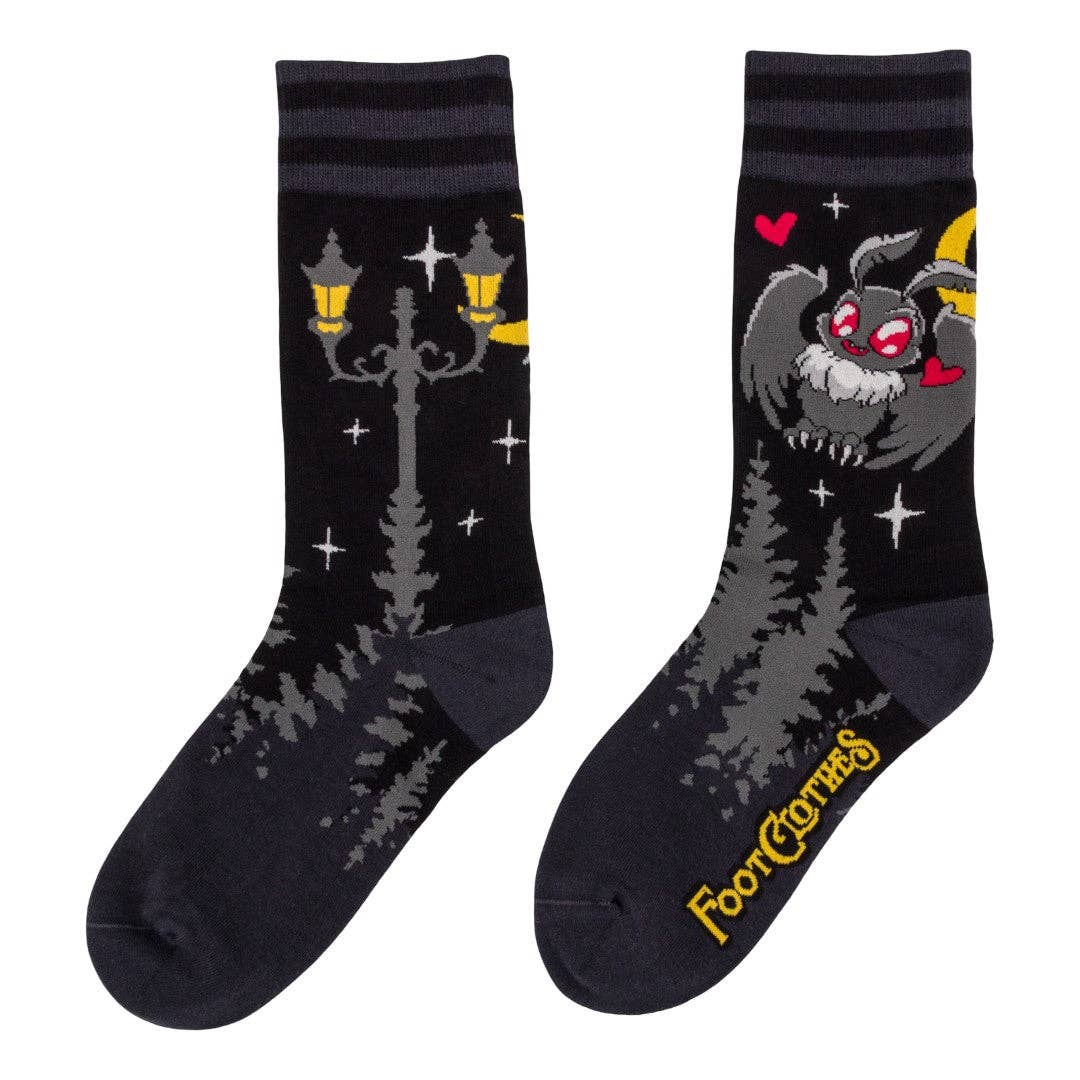 Cute Mothman Crew Socks Kawaii Goth