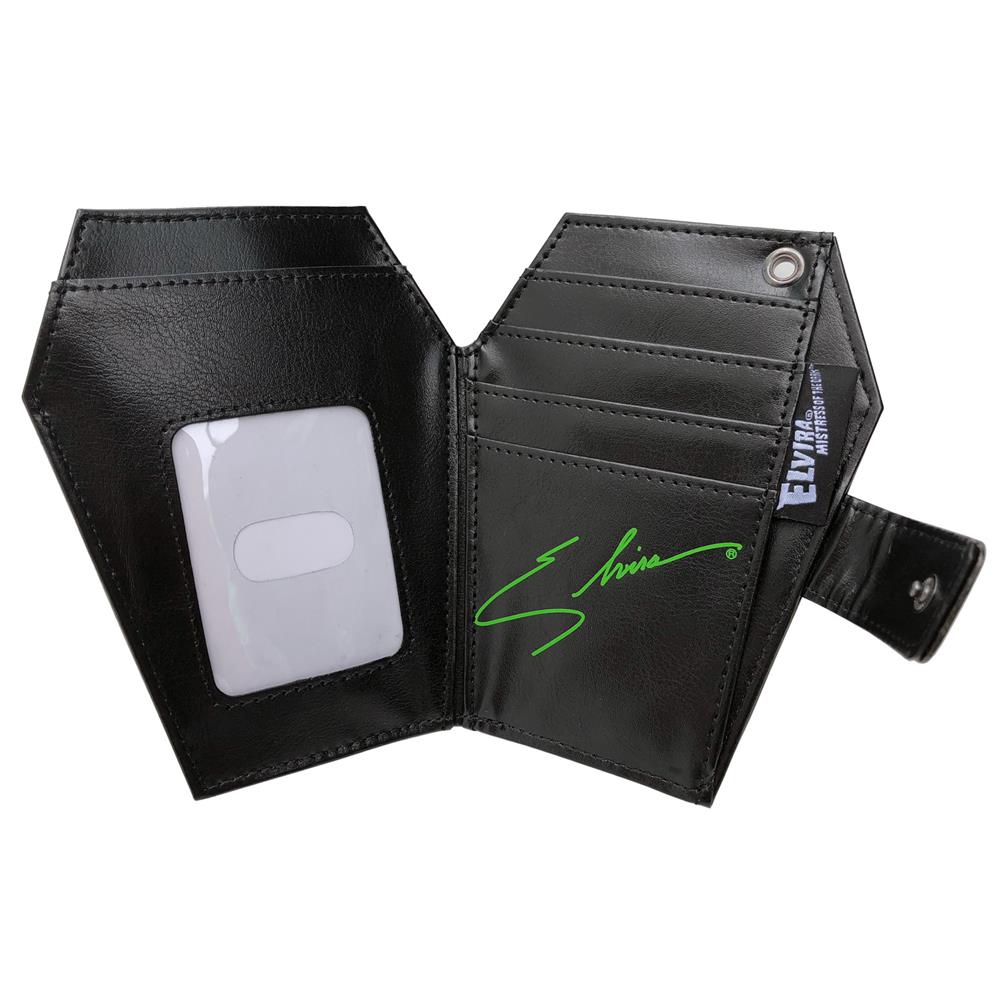 Elvira with Luggage Coffin Wallet Official Mistress of the Dark Movie