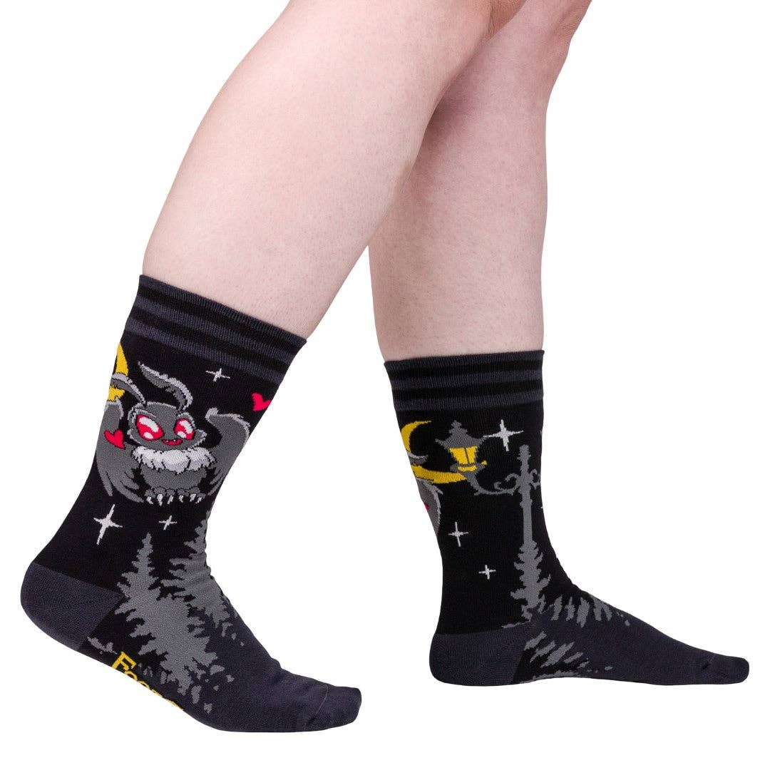 Cute Mothman Crew Socks Kawaii Goth