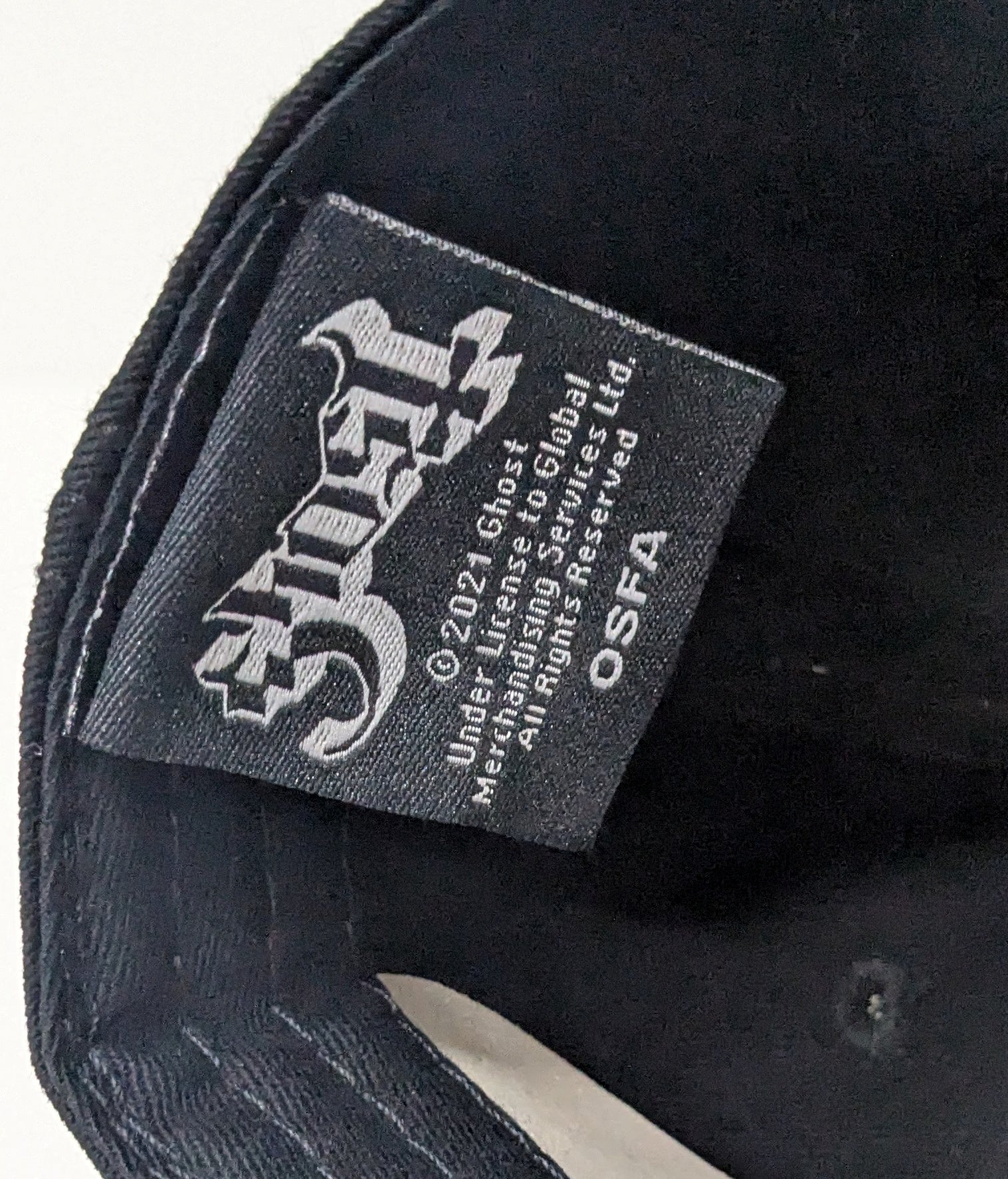 Ghost Embroidered Logo Snapback Hat Official Band Cap