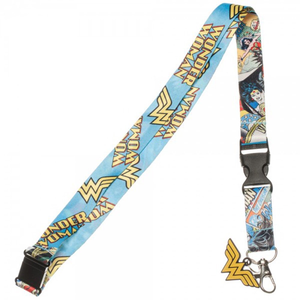 DC Wonder Woman Lanyard - Official Reversible Breakaway ID Badge Holder