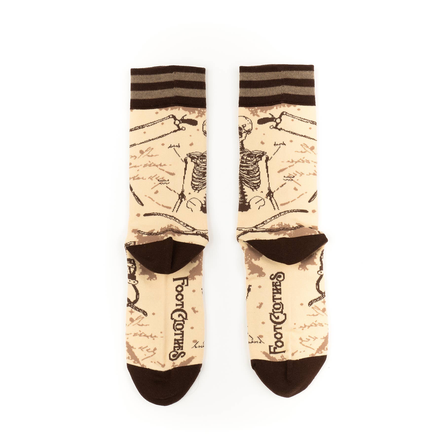 Antique Medical Crew Socks Anatomy Apparel
