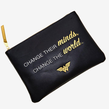 Wonder Woman Padded Cosmetic Bag - Official DC Movie Travel Pencil Case
