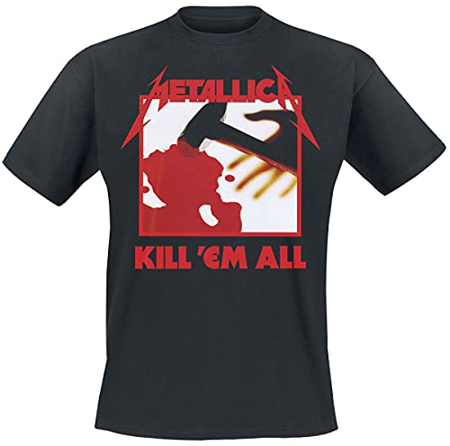 Metallica Men's Kill 'Em All Tracks Front and Back Graphic T-Shirt