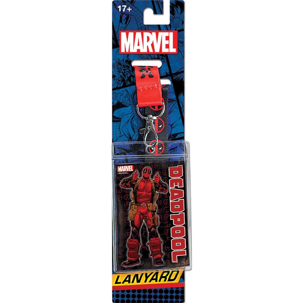Marvel Deadpool Lanyard ID Badge Holder - Official