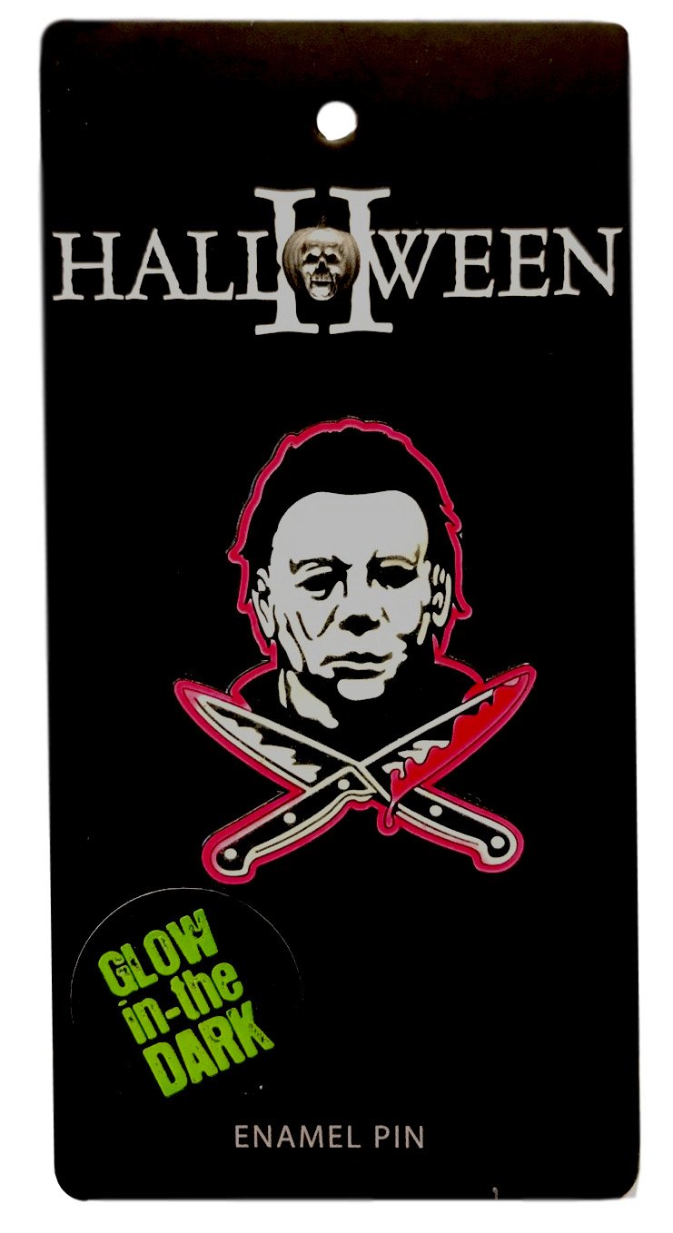 Halloween 2 Michael Myers Glow In The Dark Enamel Pin