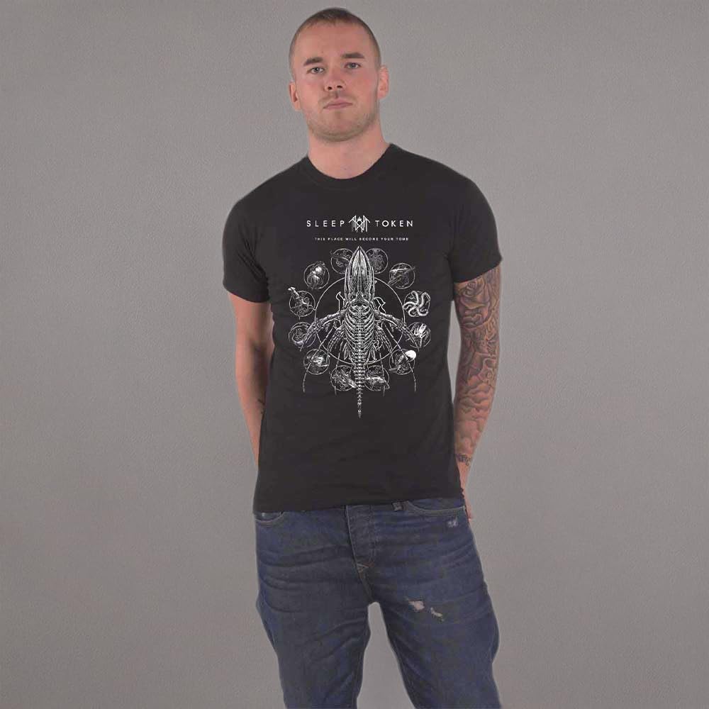 Men's Sleep Token T-Shirt  Tomb Whale Slim Fit Black