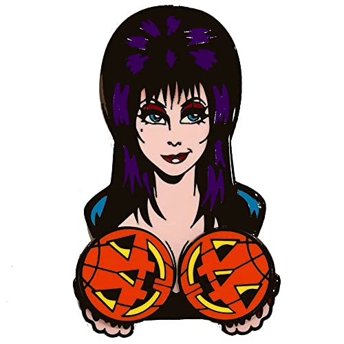 Kreepsville 666 Elvira Spinning Pumpkins Mistress of the Dark Enamel Pin