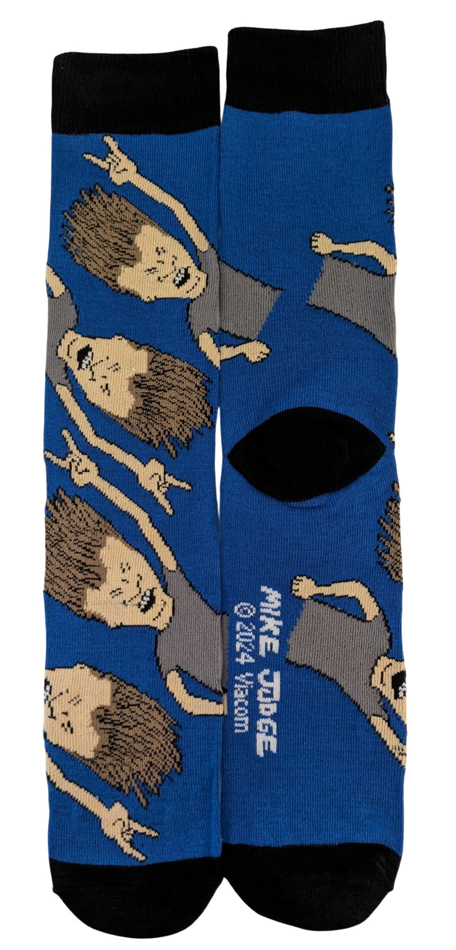 Beavis and Butthead 6-Pair Pack of Men's Crew Socks 6-12