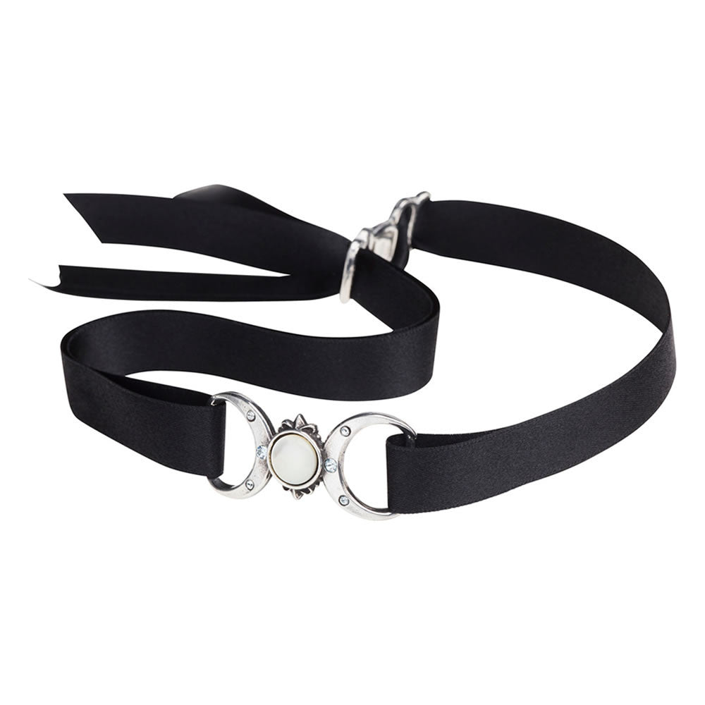 Triple Goddess Choker Triple Moon Necklace