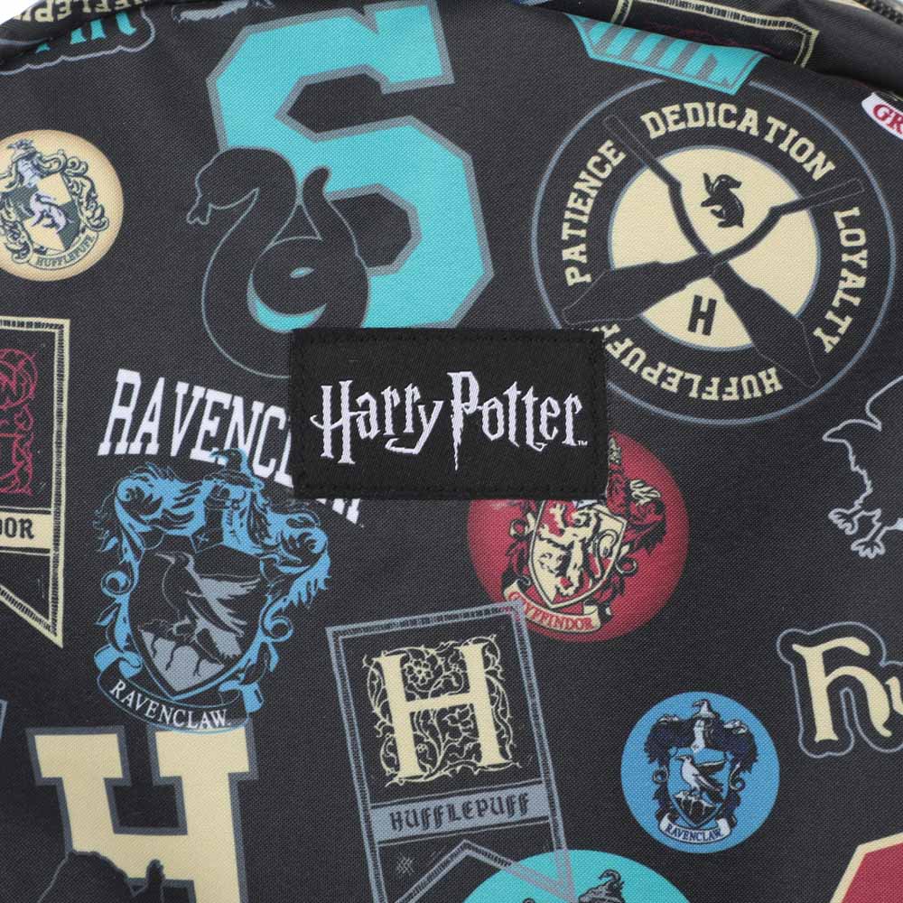 Bioworld Harry Potter 17" Laptop Backpack with Hogwarts Crest & House Banners