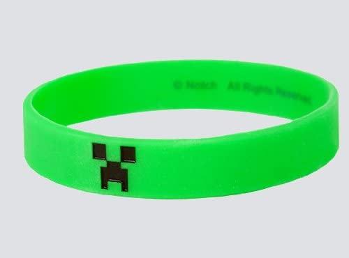 Minecraft Creeper Bracelet - Adult Medium 7.5" Wristband