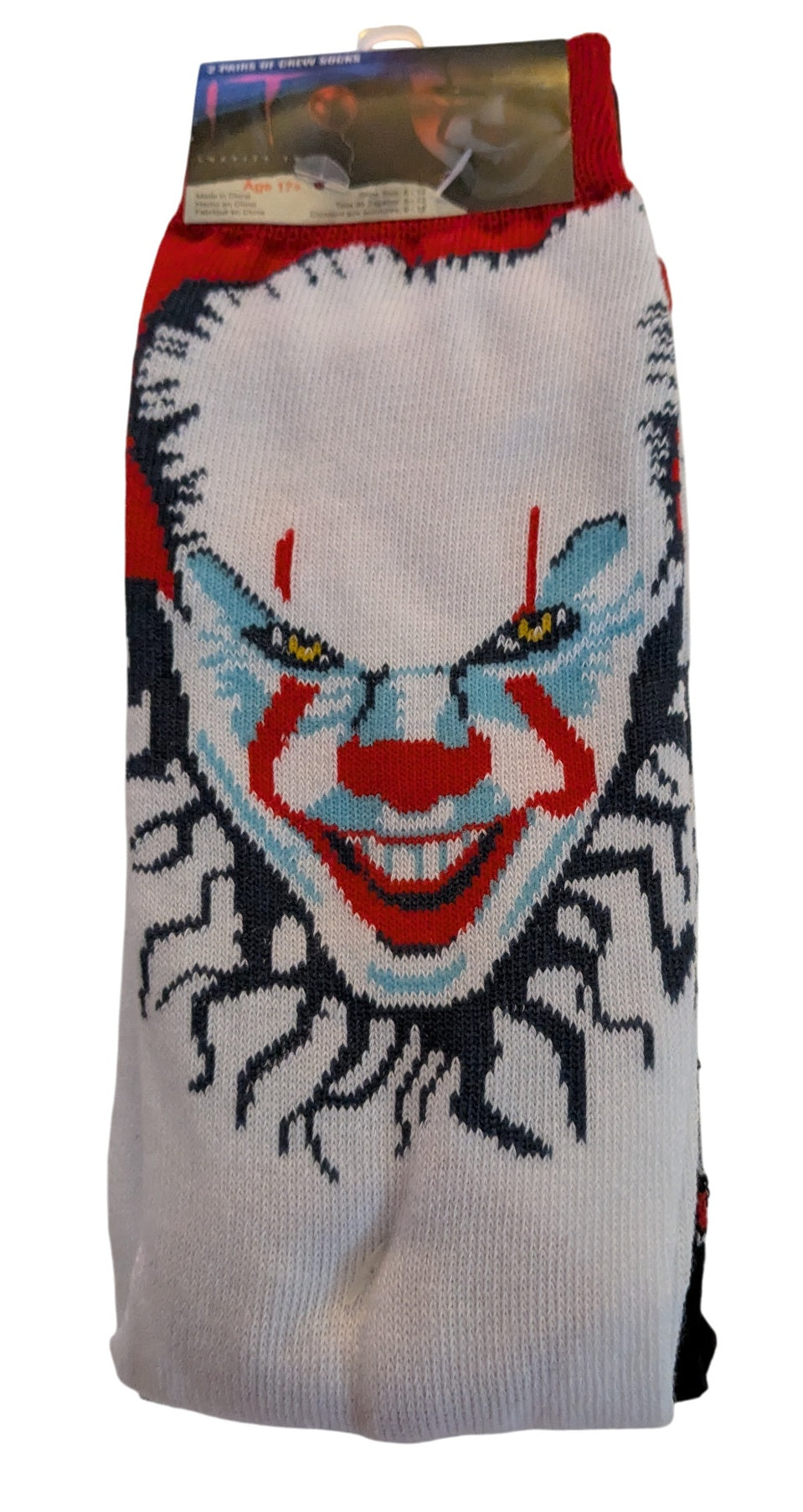 It Crew Socks 2 Pair Pack Pennywise Bloody Boat