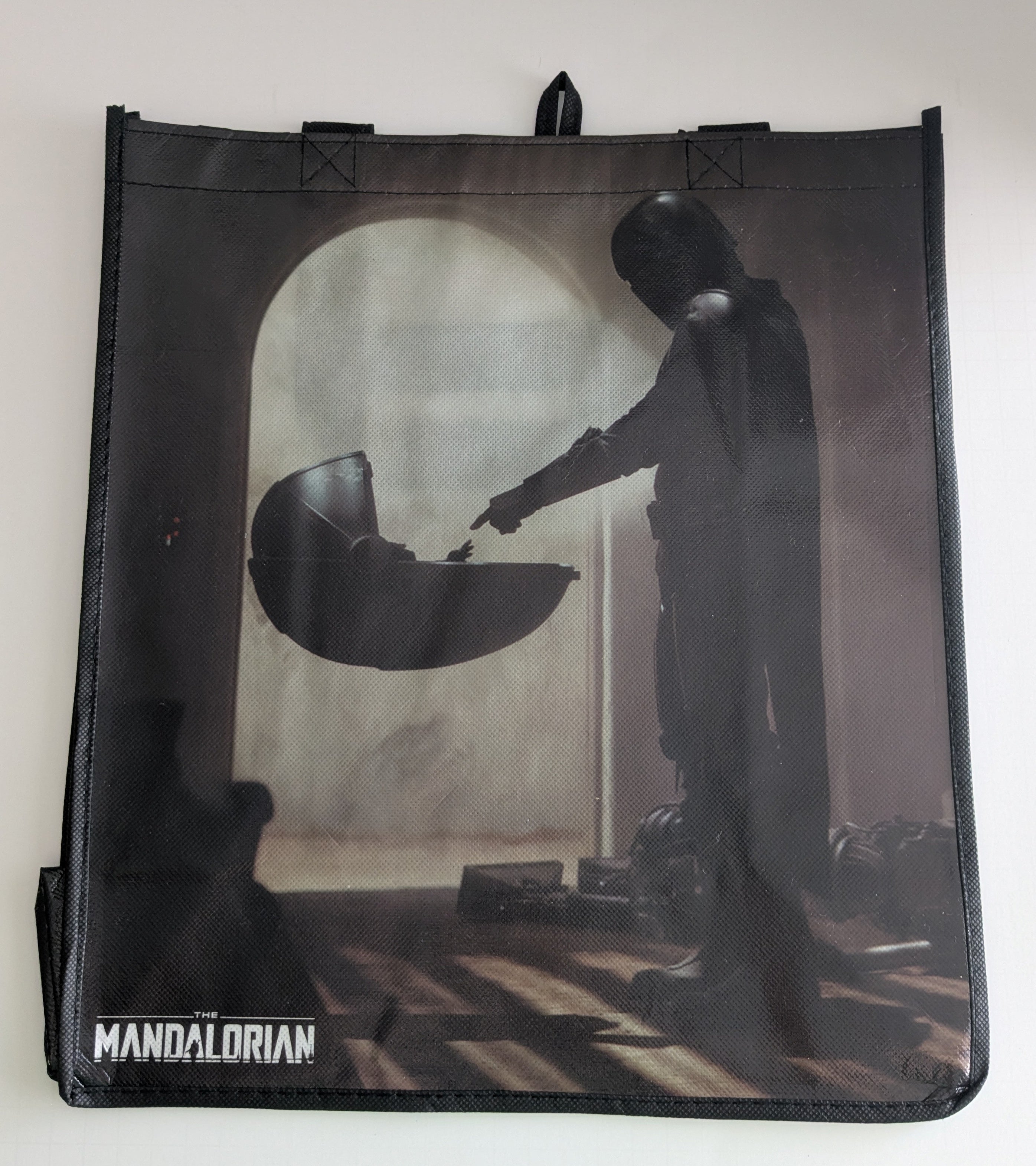 Star Wars The Mandalorian & Grogu 15" Tote Bag Bounty Hunter Warrior